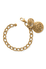 Brighton Brighton JF0112 Contempo Medallion Gold Link Bracelet
