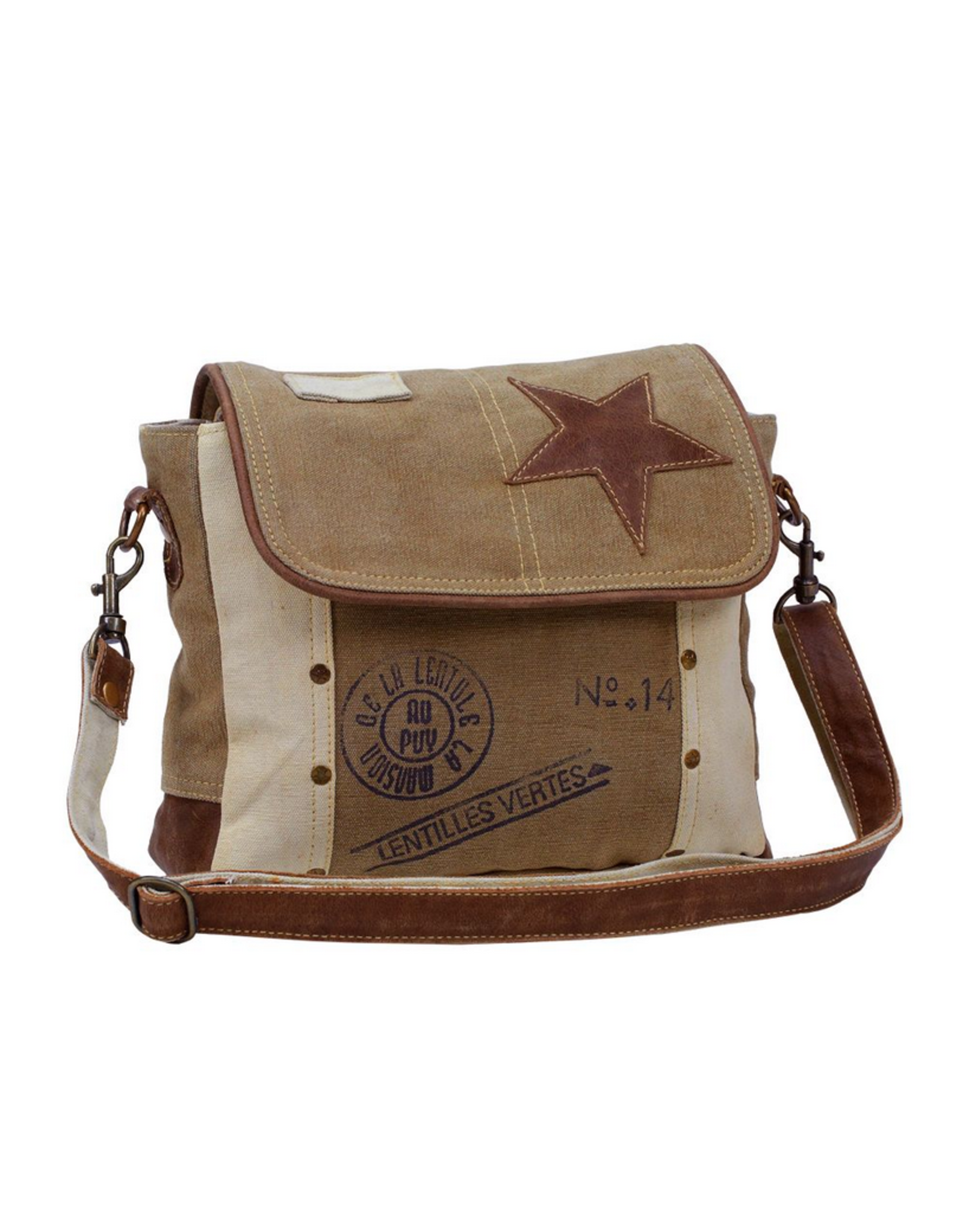 Myra Myra S-0896 Leather Star Shoulder Bag