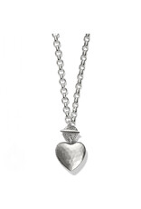 Brighton Brighton JM7441 Inner Circle Heart Silver Toggle Necklace