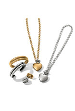 Brighton Brighton JM7441 Inner Circle Heart Silver Toggle Necklace