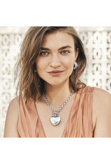 Brighton Brighton JM7441 Inner Circle Heart Silver Toggle Necklace