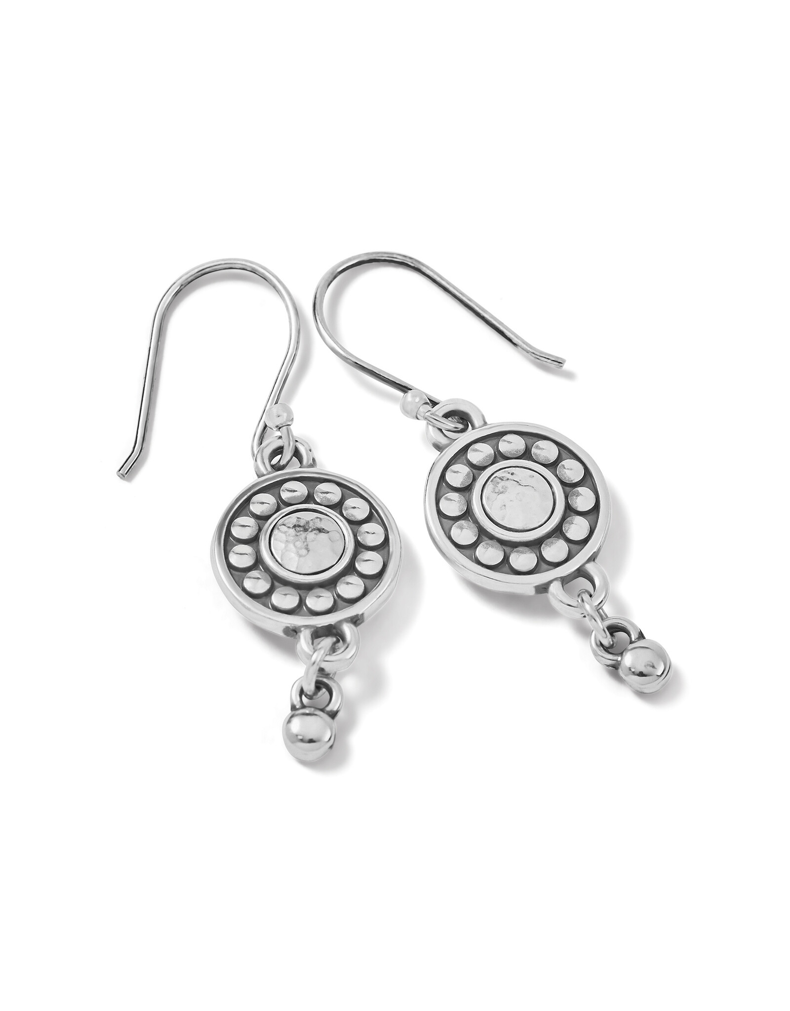 Brighton Brighton JA886C March Aquamarine Pebble Dot Medali Reversible French Wire Earrings