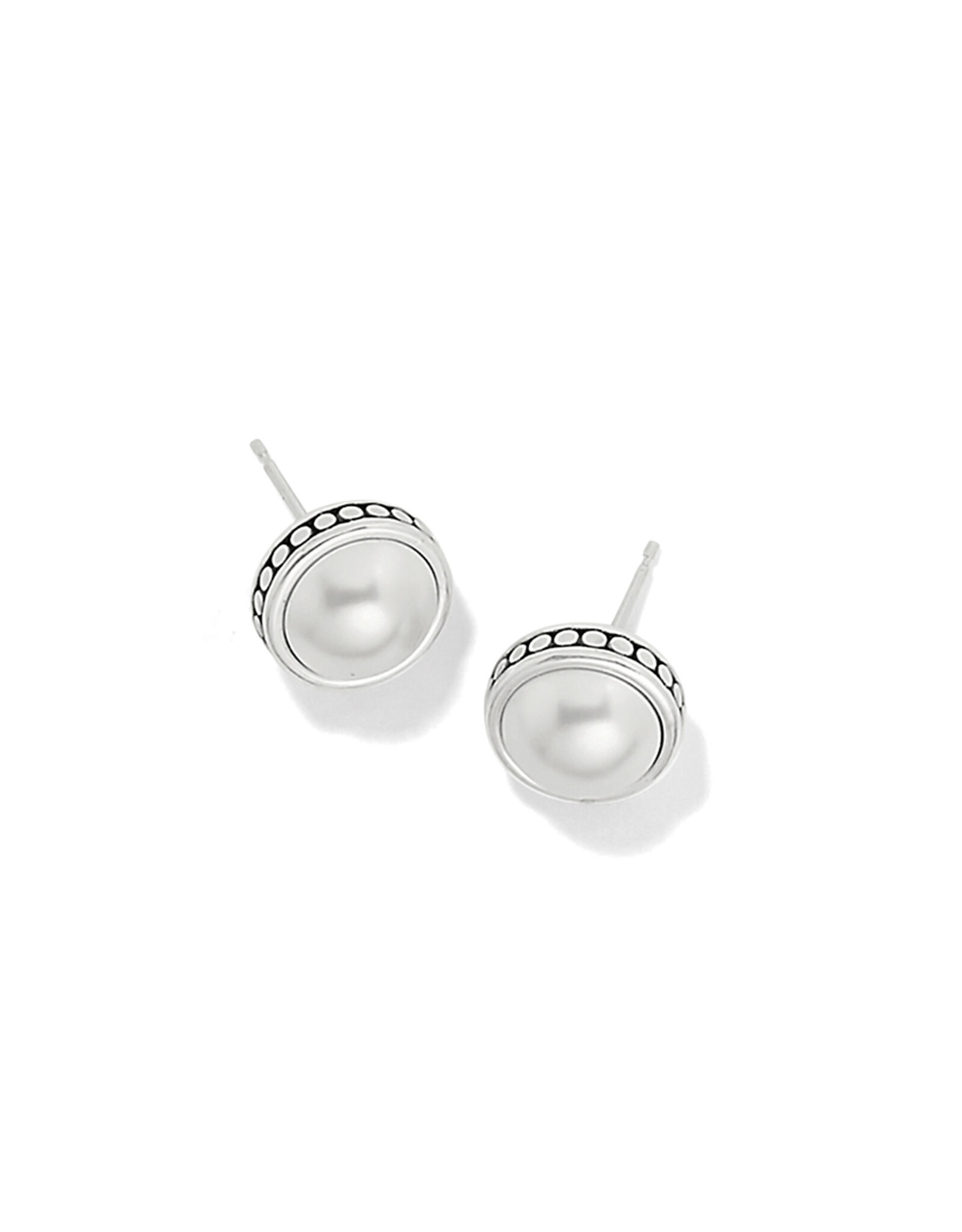 Brighton Brighton JA9903 Pebble Dot Medali Pearl Post Earring