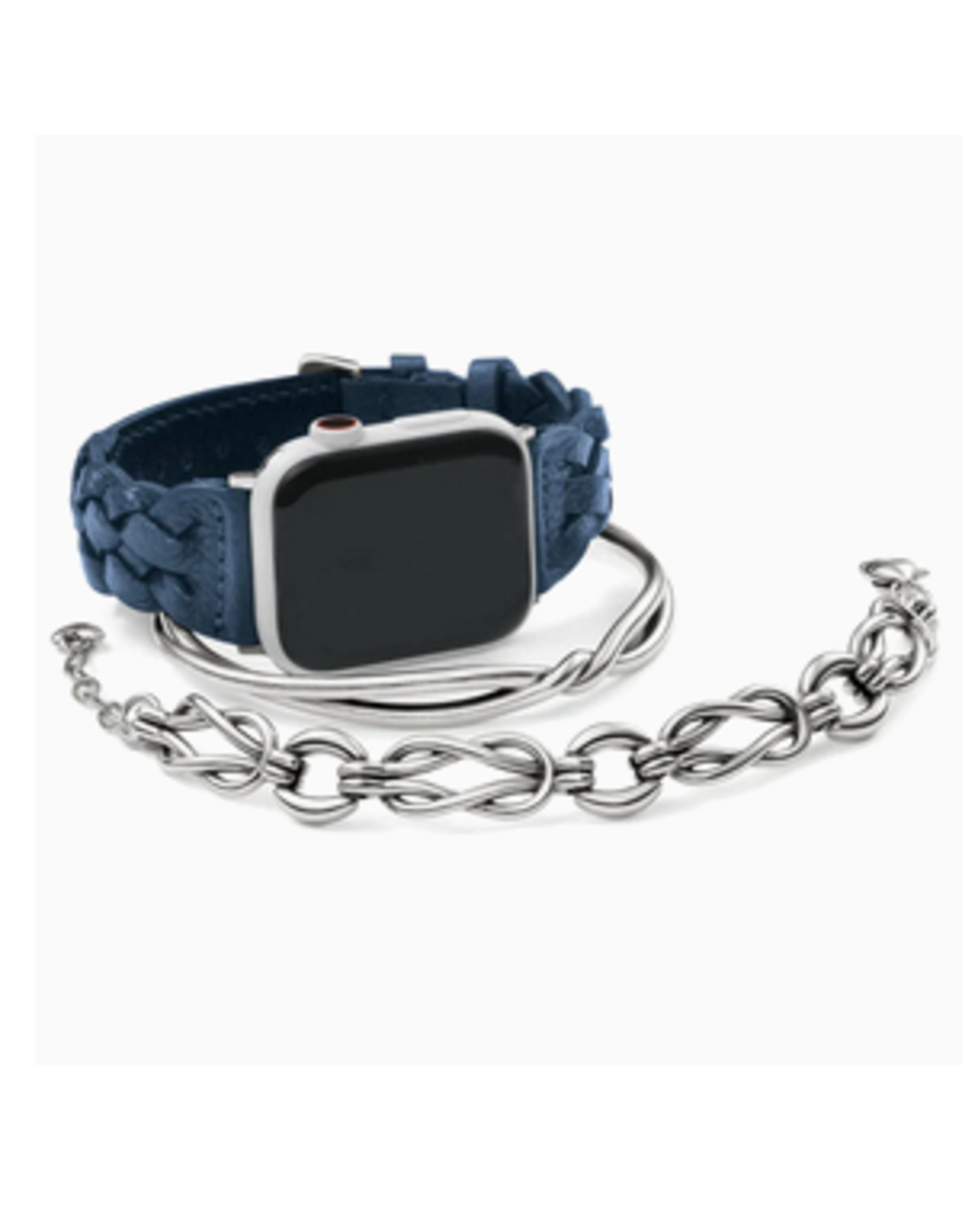 Brighton Brighton W2042D Sutton French Blue Braid Leather Apple Band Navy