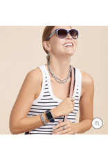 Brighton Brighton W2042D Sutton French Blue Braid Leather Apple Band Navy