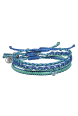4Ocean 4Ocean 22216000 Earth Stack Blue & Earth Green Bracelet