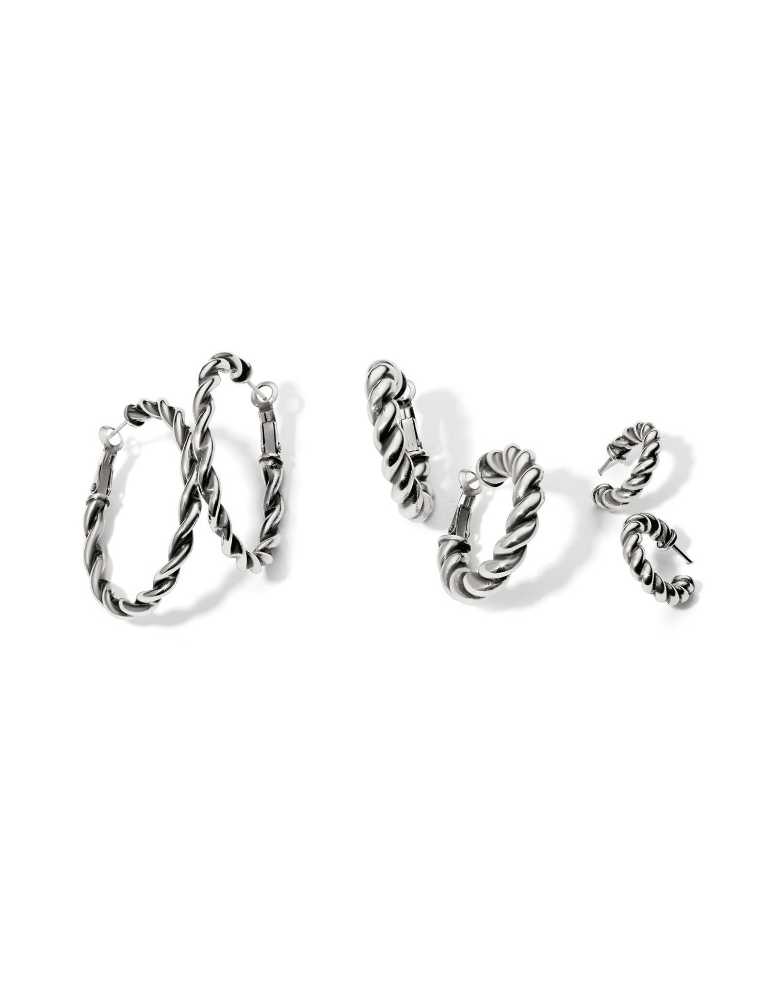 Brighton Brighton JA9891 Interlok Twist Small Post Hoop Earring