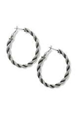 Brighton Brighton JA9893 Interlok Twist Oval Hoop Earring Brighton Brighton JA9893 Interlok Twist Oval Hoop Earring