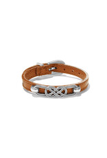 Brighton Brighton JF011A Interlok Braid Bourbon Leather Bracelet