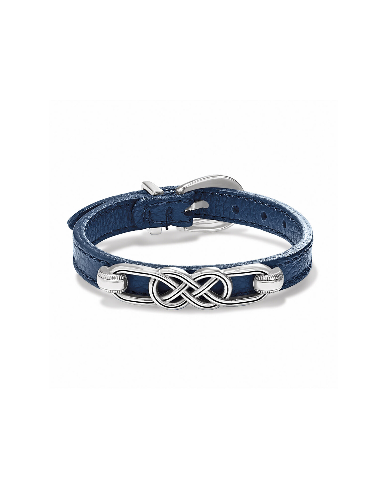 Brighton Brighton JF011E Interlok Braid French Blue Leather Bracelet