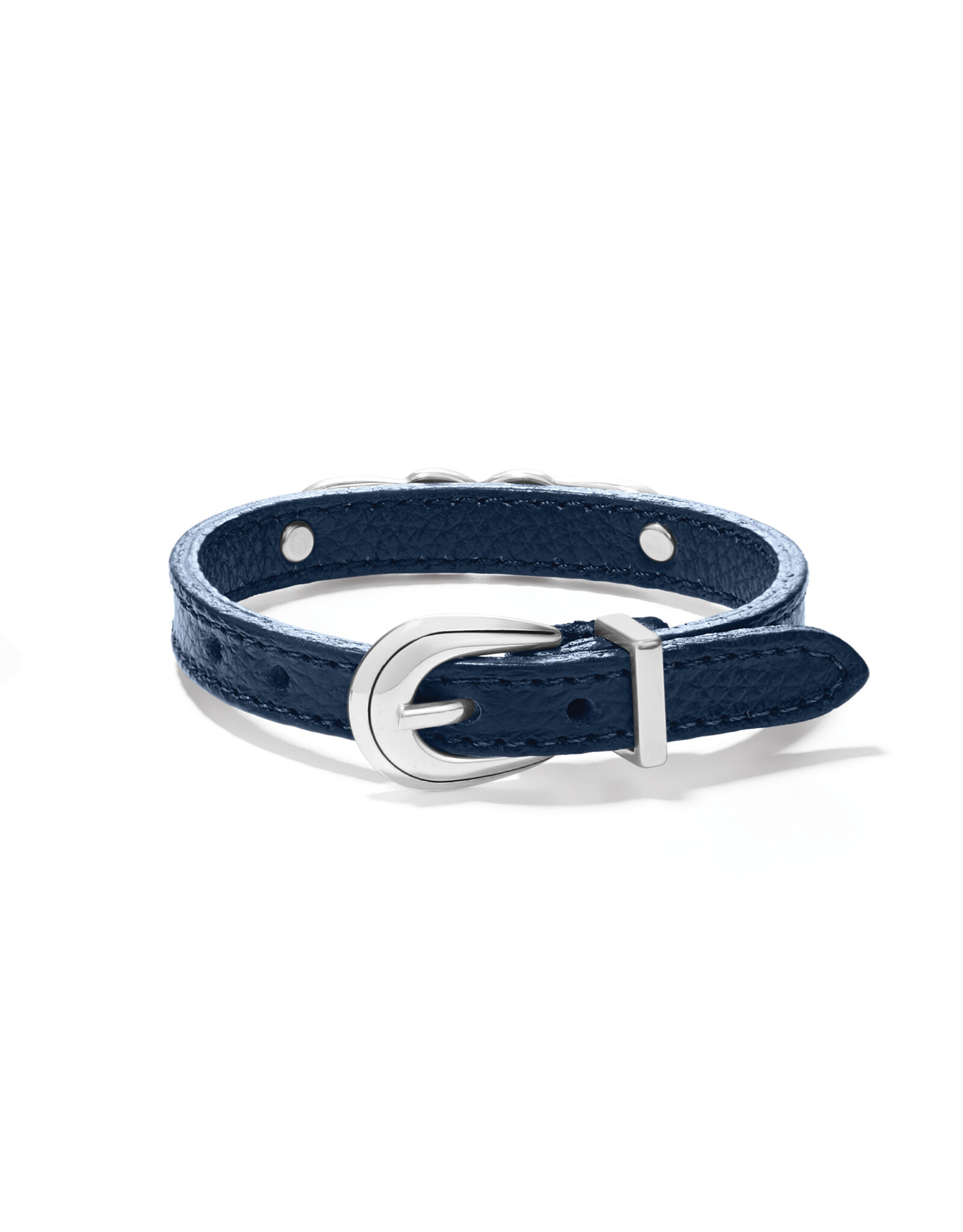 Brighton Brighton JF011E Interlok Braid French Blue Leather Bracelet