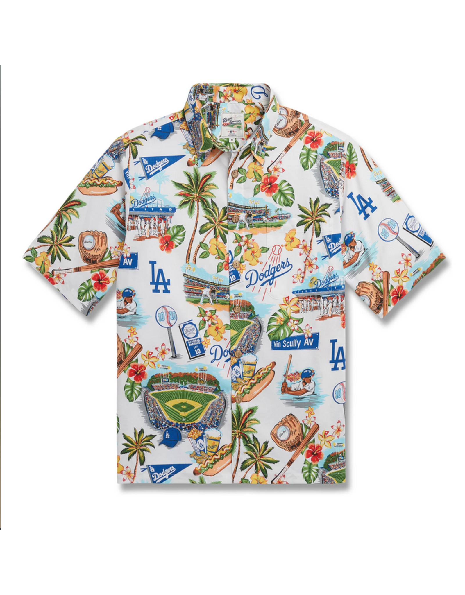 Reyn Spooner Reyn B552412122 LA Dodgers MLB22 Scenic Button Front Shirt