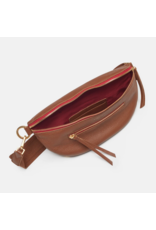 Hammitt Hammitt Charles Crossbody Mahogany Pebble Brushed Gold Red Zipper 17330