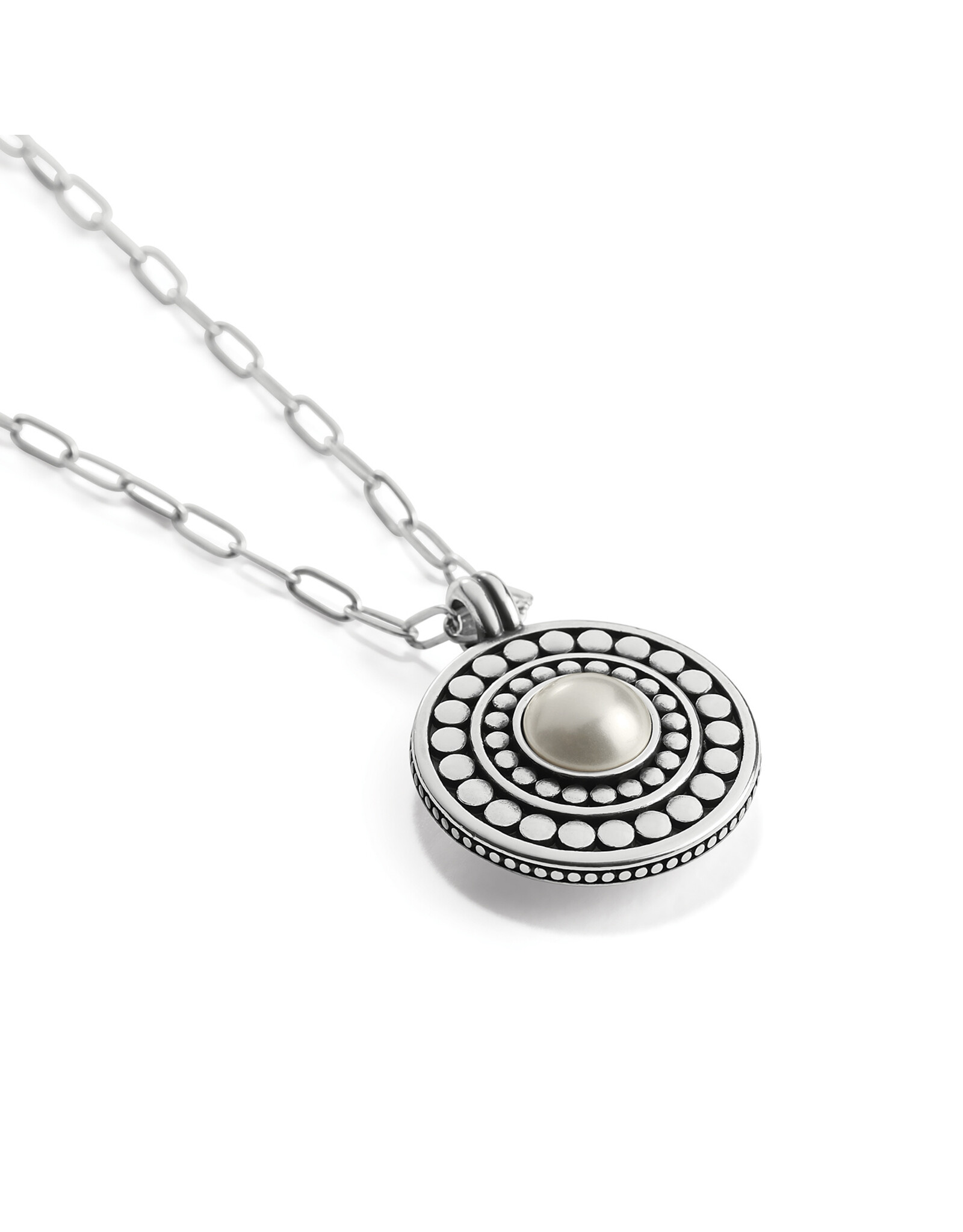 Brighton Brighton JM7424 Pebble Dot Medali Pearl Reversible Necklace