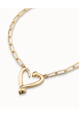 Uno de 50 Uno COL1804MTL0000U One Love Heart Necklace