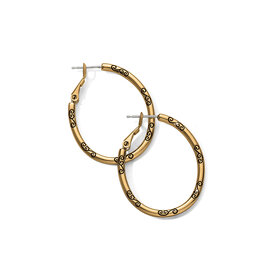 Brighton Brighton JA9916 Oval Hoop Gold Charm Earring