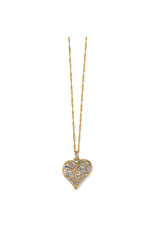 Brighton Brighton JM7490 Trust Your Journey Gold Heart Necklace