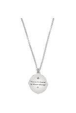 Brighton Brighton JM7501 Madonna and Child Two Tone Necklace Brighton Brighton JM7501 Madonna and Child Two Tone Necklace