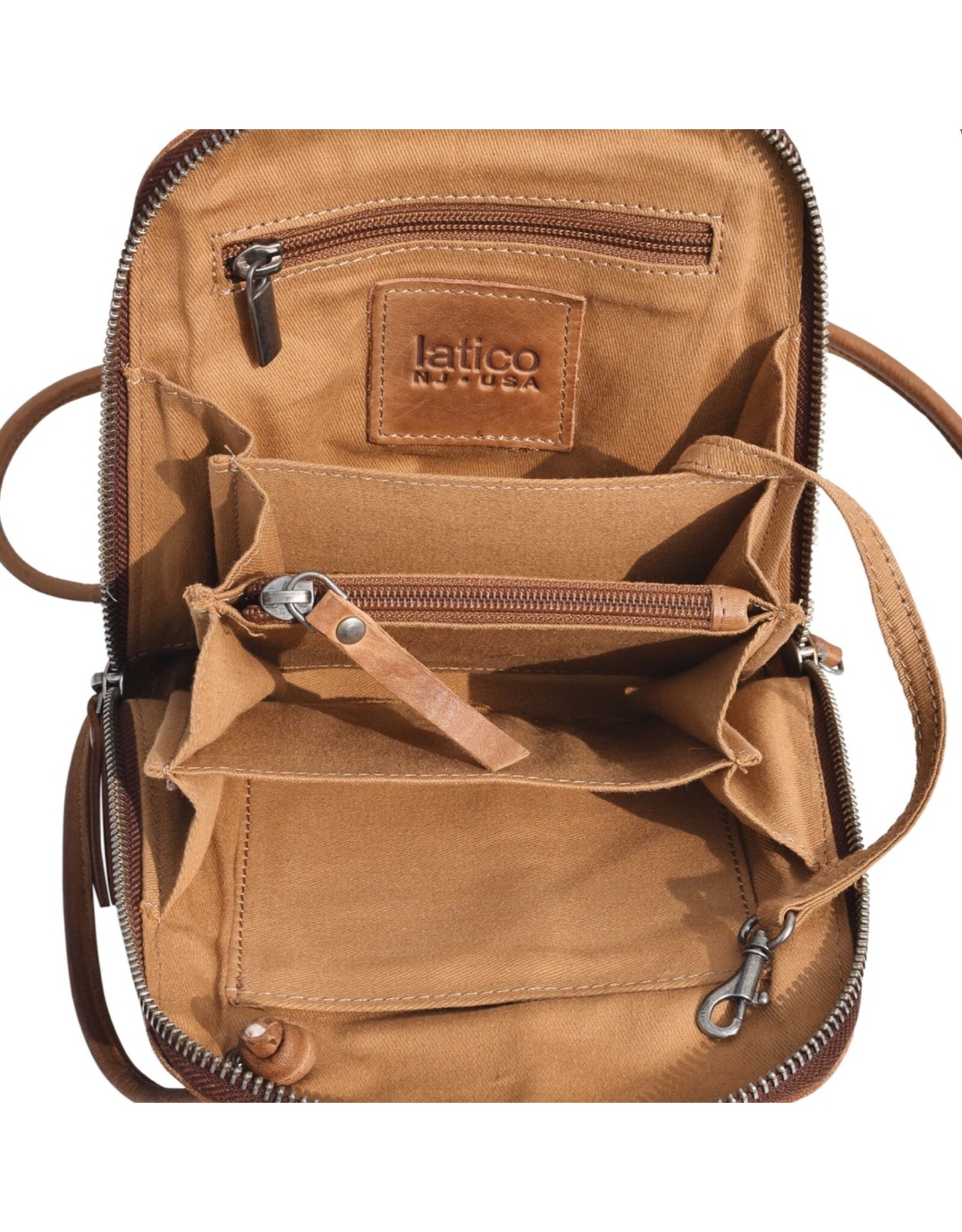 Latico Latico 2522 Lilly Zipper Bag Cognac