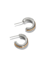 Brighton Brighton JA9925 Mosaic Two Tone Post  Hoop Earring Brighton Brighton JA9925 Mosaic Two Tone Post  Hoop Earring