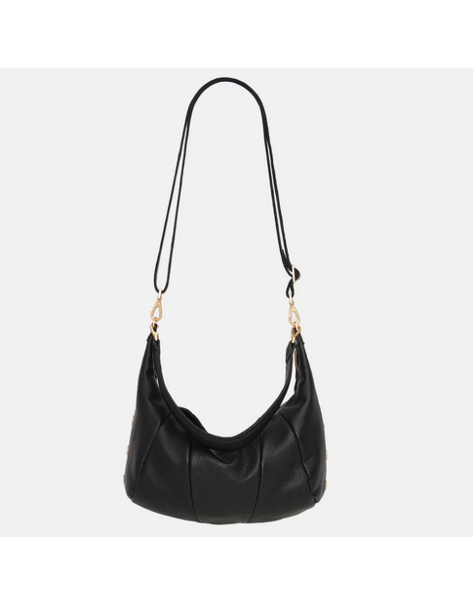 Hammitt Hammitt Morgan Black Brushed Gold Red Zipper 16454