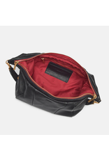 Hammitt Hammitt Morgan Black Brushed Gold Red Zipper 16454