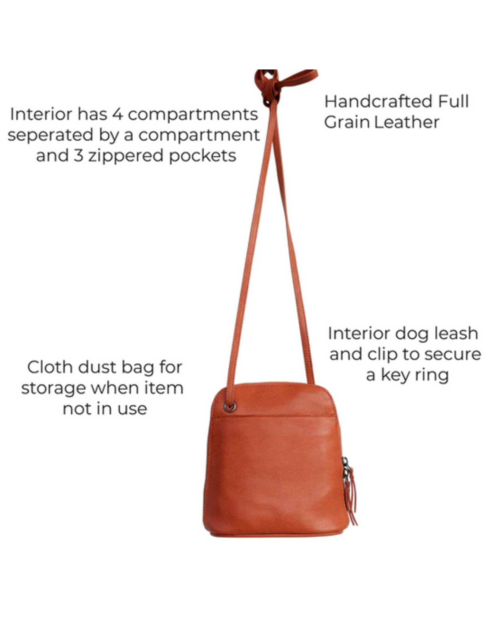 Latico Latico 2522 Lilly Zipper Bag Black