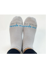 notes to self Notes to Self  'The world Needs Me' Low-Cut Socks