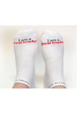 notes to self Notes to Self  TEACHER 'I am a great teacher' Low-Cut Socks