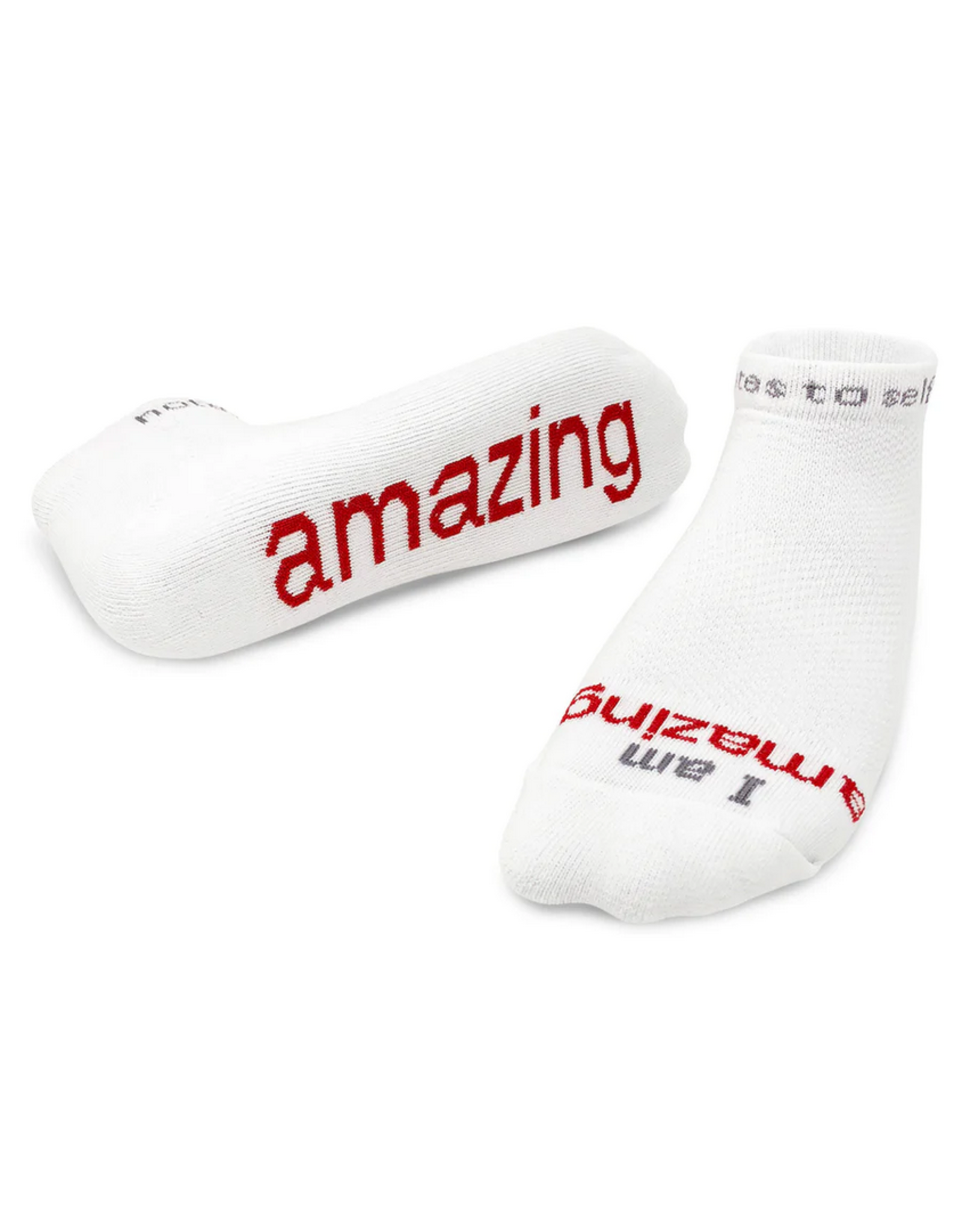 notes to self Notes to Self AMAZING 'I am amazing' Low-Cut Socks