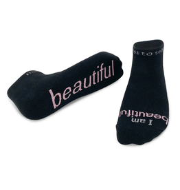 notes to self Notes to Self BEAUTIFUL 'I am beautiful' Low-Cut Socks