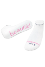 notes to self Notes to Self BEAUTIFUL 'I am beautiful' Low-Cut Socks