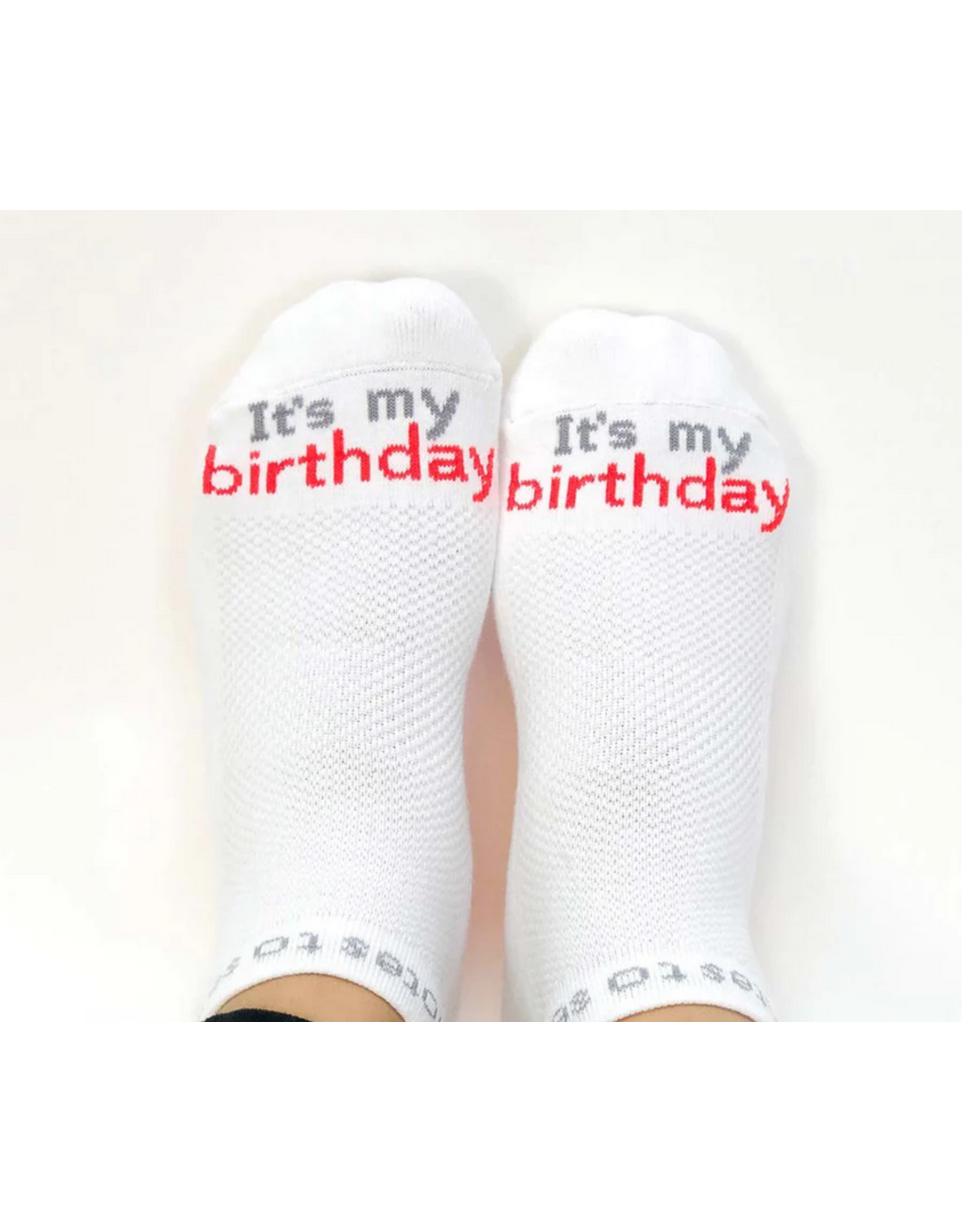 notes to self Notes to Self BIRTHDAY 'It’s My Birthday' Low-Cut Socks
