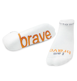 notes to self Notes to Self BRAVE 'I am brave' Low-Cut Socks