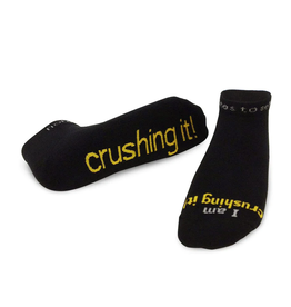 notes to self Notes to Self CRUSHING 'I am crushing it' Low-Cut Socks