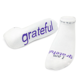 notes to self Notes to Self GRATEFUL 'I am grateful' Low-Cut Socks