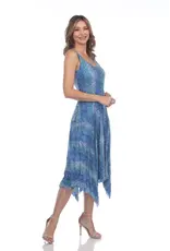 Carine Carine DP12615 Blue Pixel  Priscilla Dress
