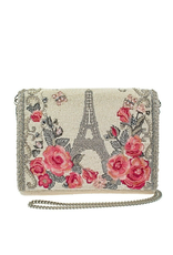 Mary Frances Mary Frances BAGS002-176 Bonjour Crossbody Clutch Paris Handbag