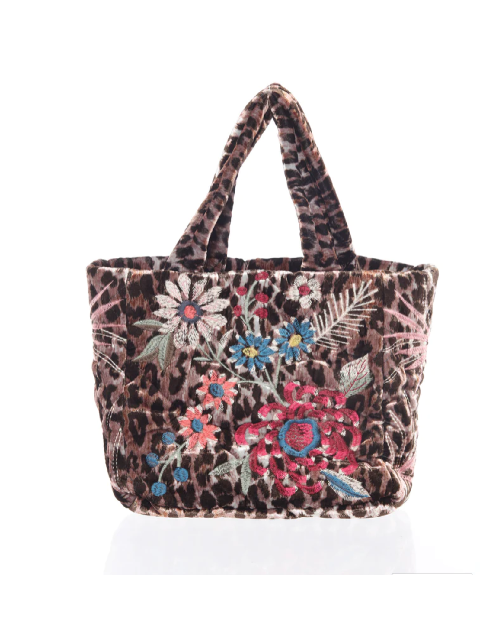 Johnny Was JWas J02722-9 Tiarei Velvet Quilted Tote