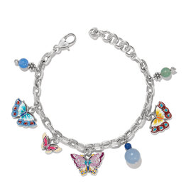 Brighton Brighton JF0182 Kyoto in Bloom Butterfly Charm Bracelet