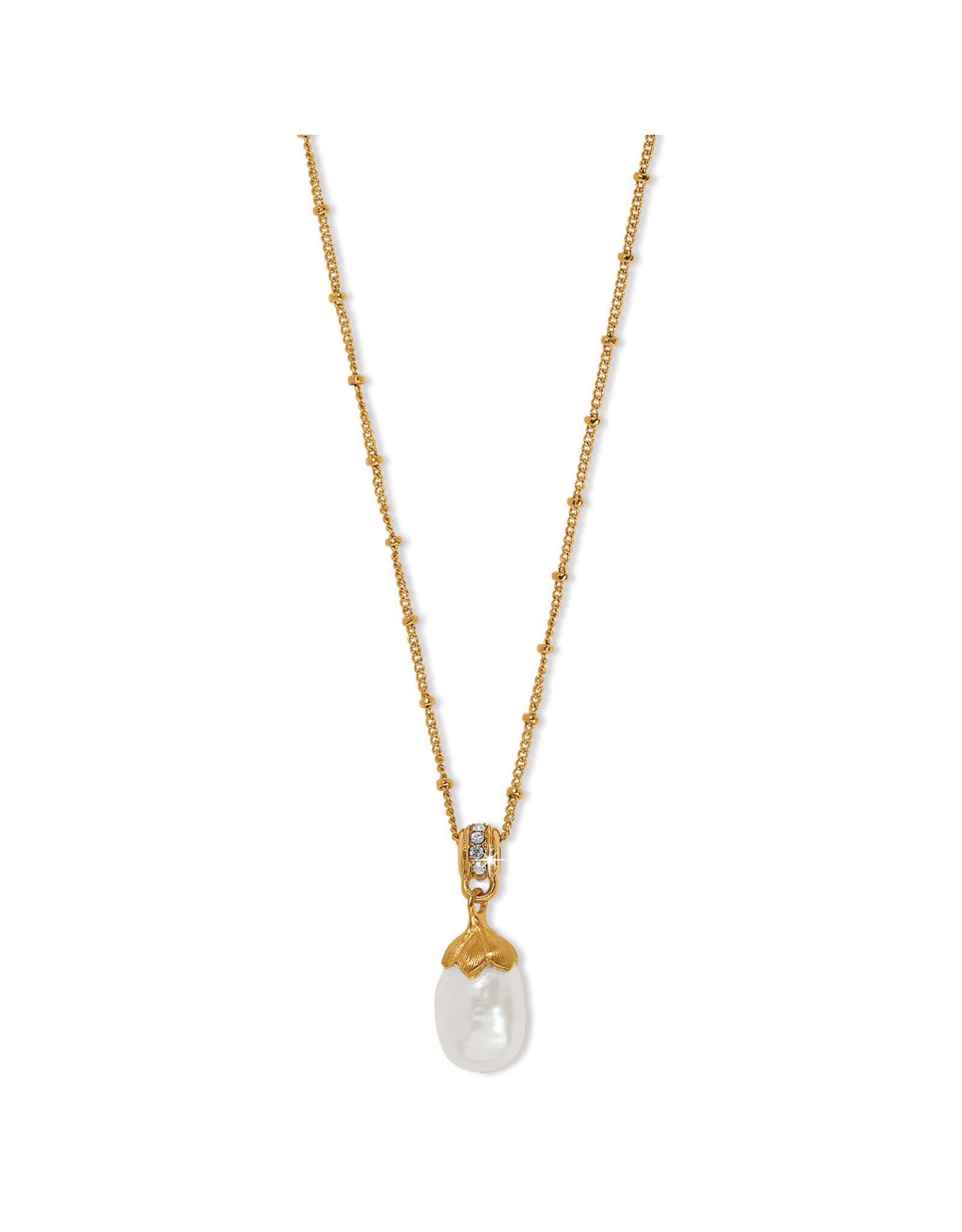 Brighton Brighton JM7543 Everbloom Pearl Drop Necklace Gold