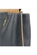 Chala Chala M848TU6 Charming Satchel Black with Turtle Key