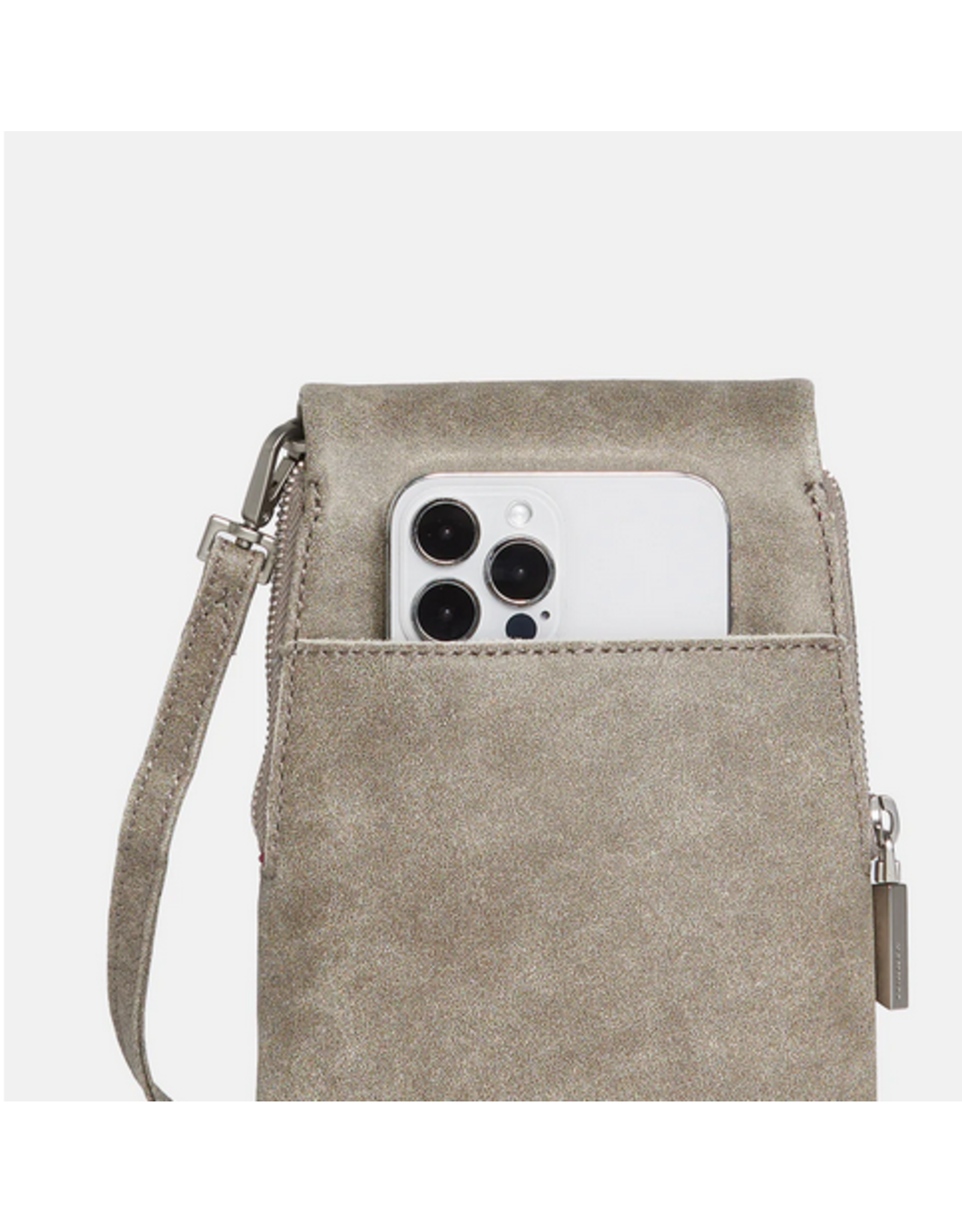 Hammitt Hammitt VIP Mobile Pewter Silver Crossbody 17735