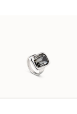 Uno de 50 Uno ANI0776MCLMTL Unexpected Crystal Ring