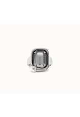 Uno de 50 Uno ANI0776MCLMTL Unexpected Crystal Ring