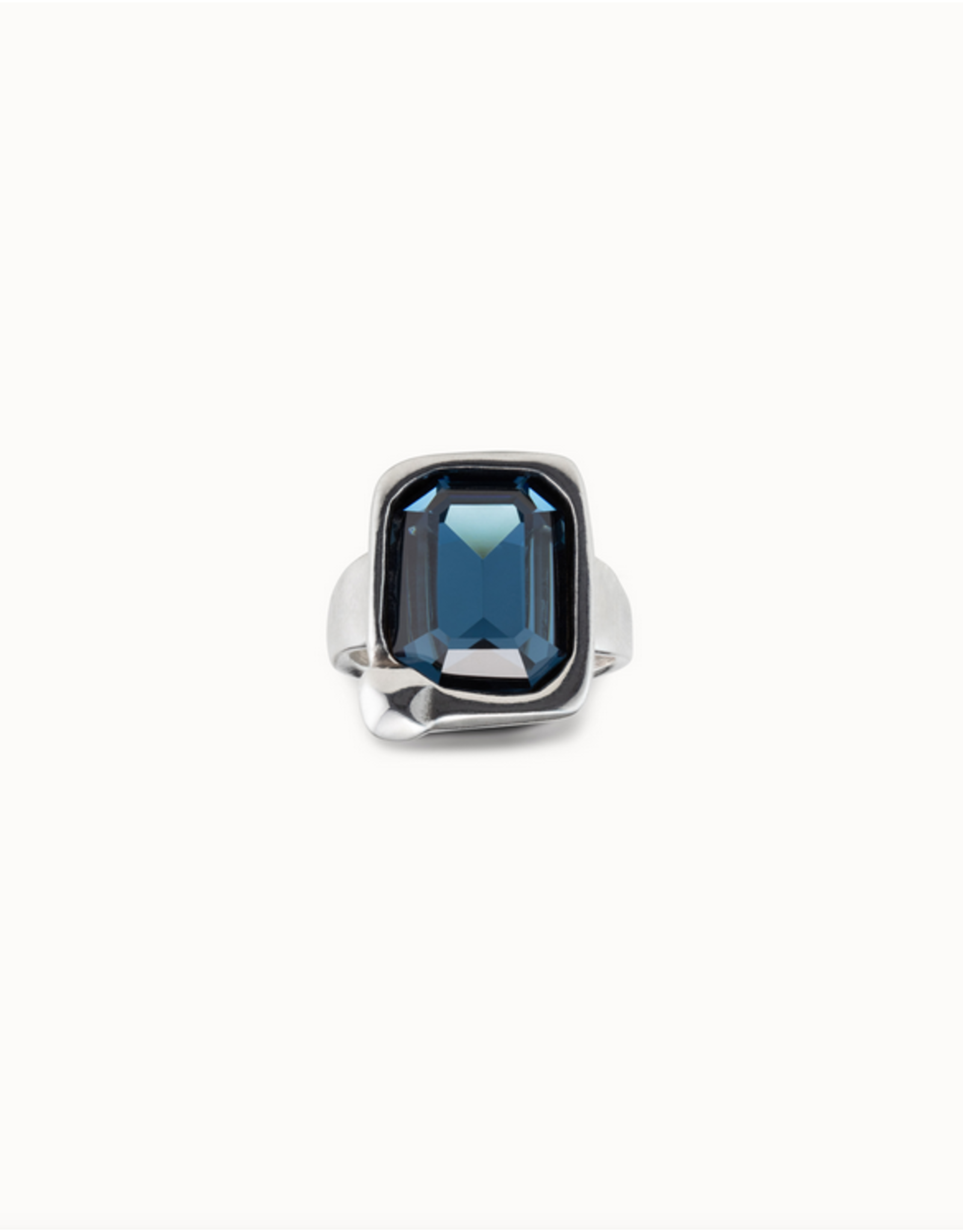 Uno de 50 Uno ANI0776AZUMTL Unconventional Crystal Ring