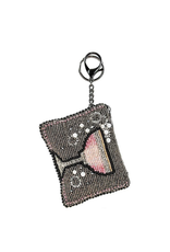 Mary Frances Mary Frances CPS002-287 Pink Champagne Coin Purse Key Fob