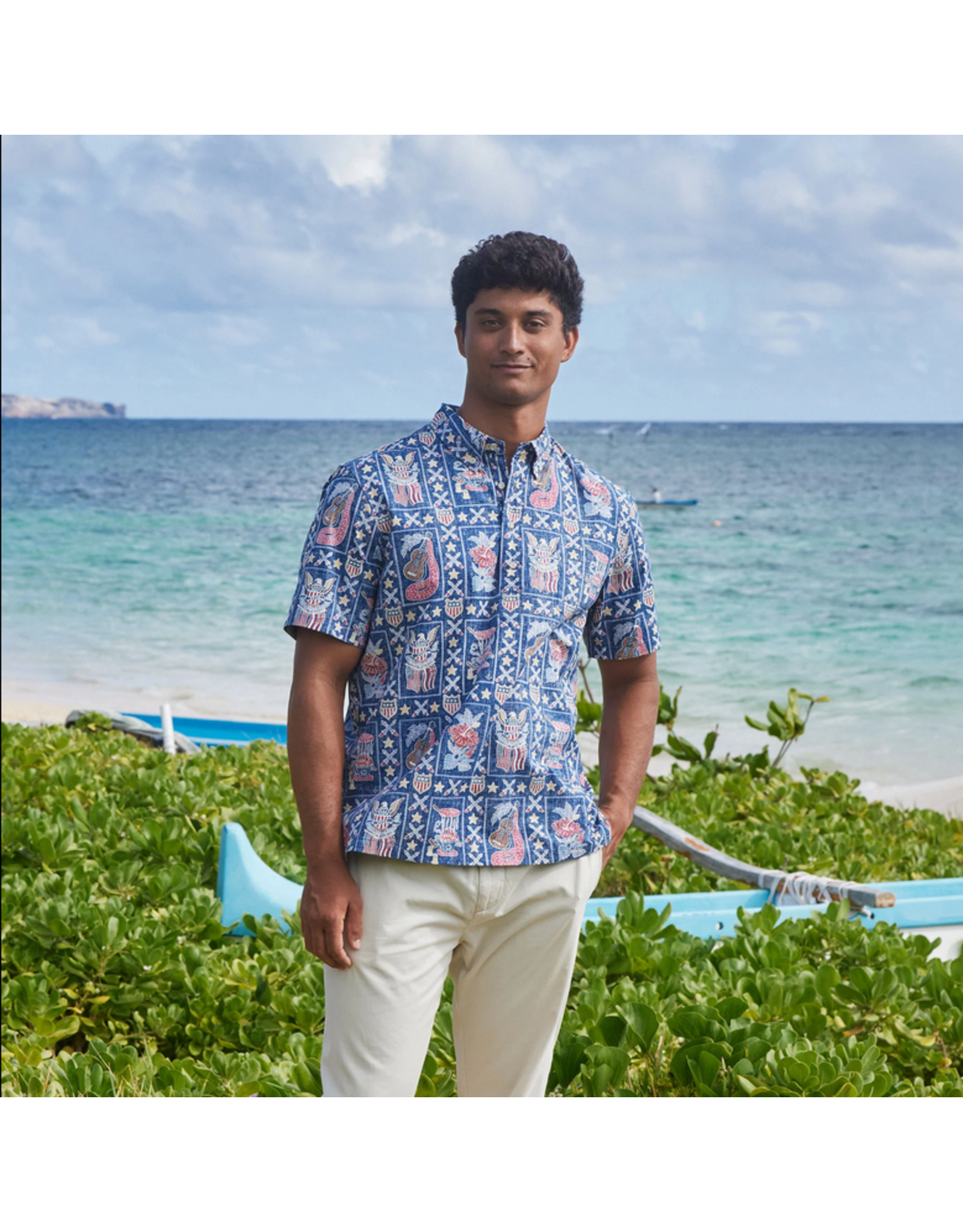 Reyn Spooner Reyn M617112524 Summer Commemorative 2024 Button Front