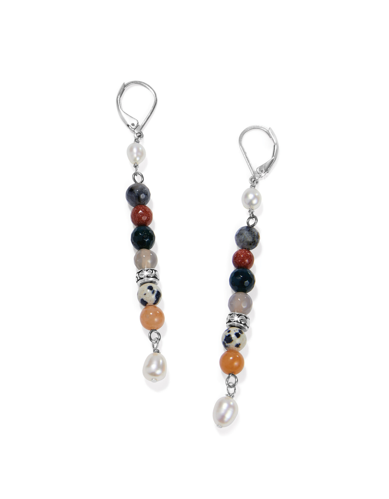 Brighton Brighton JA9931 Contempo Desert Pearl Leverback Earrings