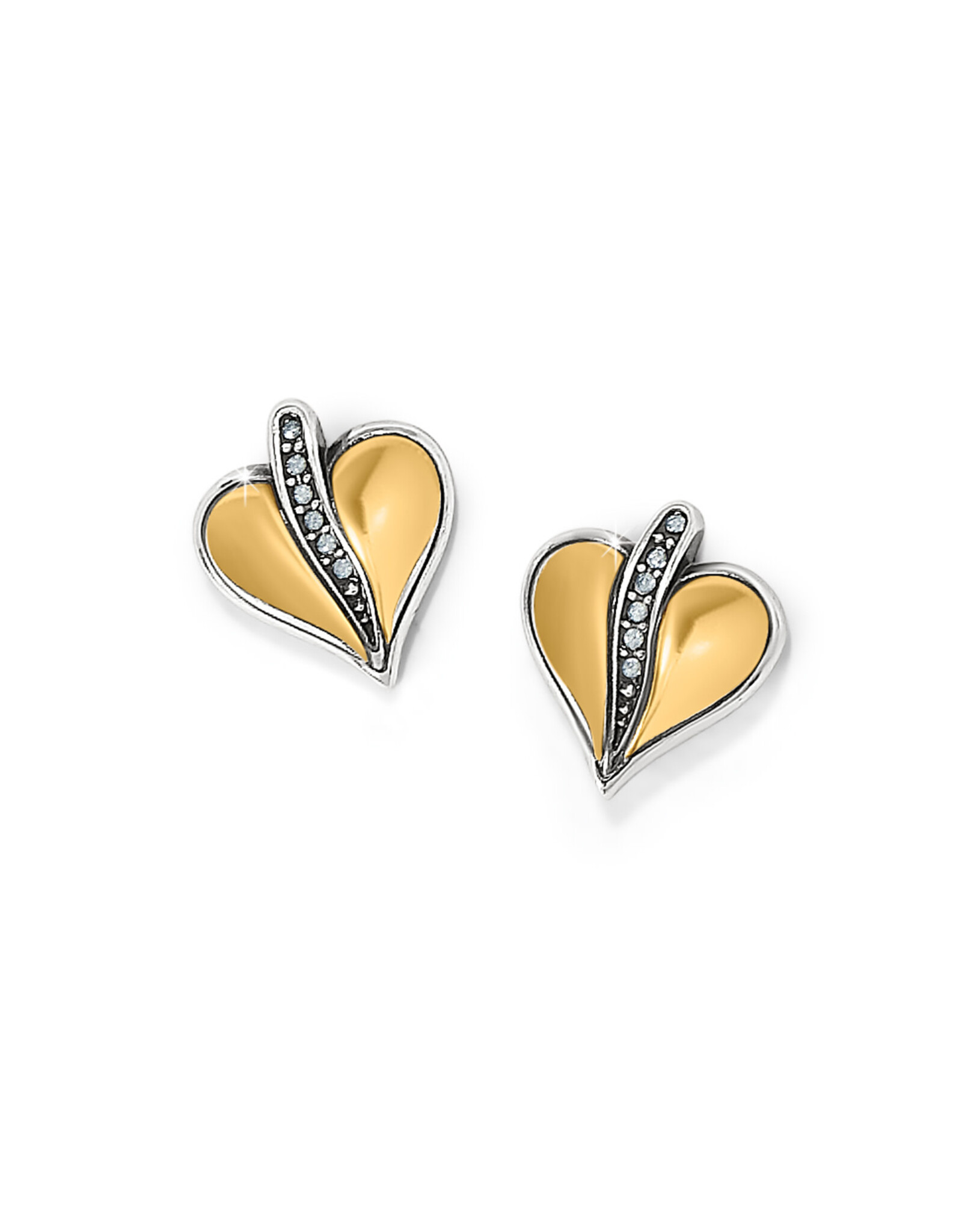 Brighton Brighton JA0015 Precious Heart Two Tone Post Earrings